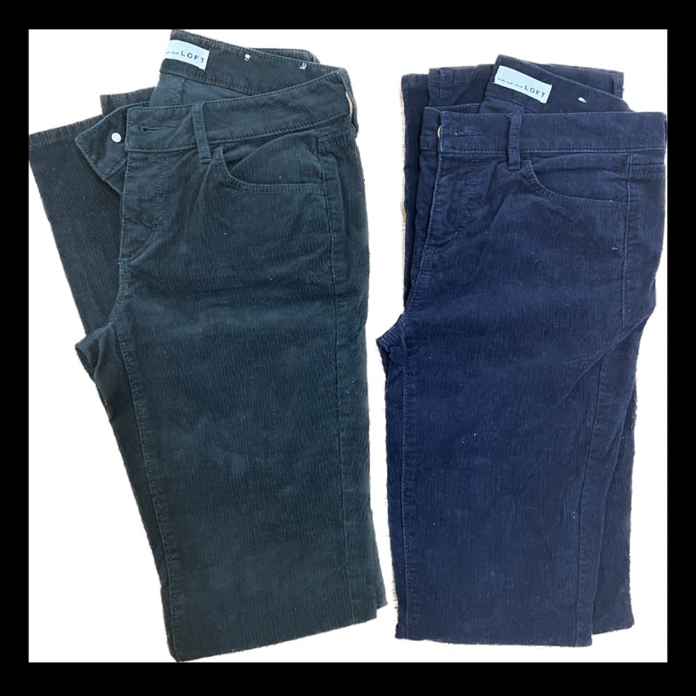 Loft corduroy pants- 2 pairs